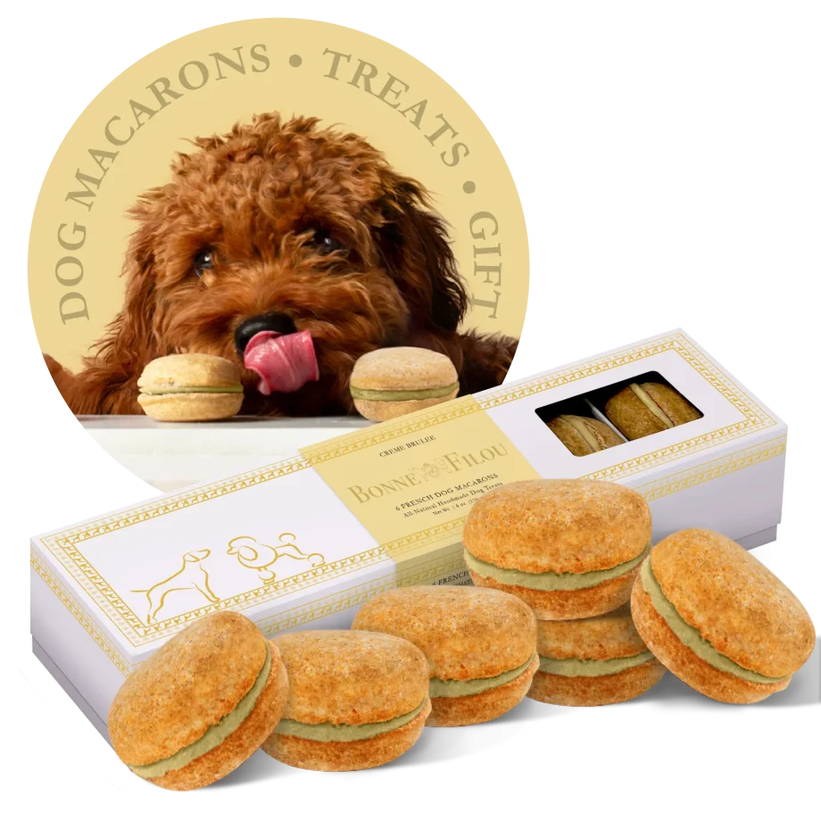 Dog Macarons (Count of 6 - window in packaging)